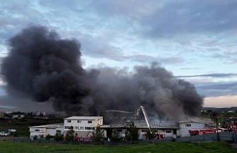 Tuzla’da kauçuk fabrikasında korkutan yangın
