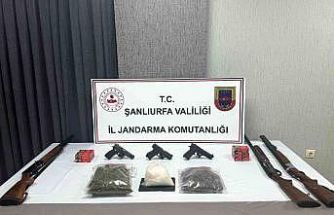 Viranşehir’de uyuşturucu ve silah ele geçirildi