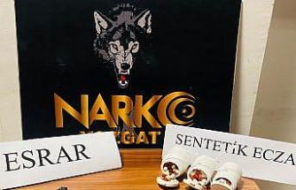 Yerköy’de 165 adet sentetik ecza maddesi ele geçirildi