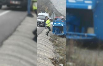Zonguldak’ta patpat ile ticari araç çarpıştı