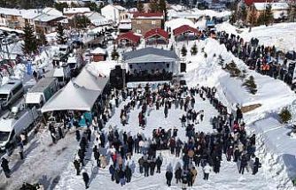 2 bin rakımlı yaylada renkli kış festivali