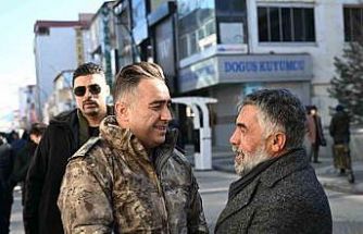 Ağrı Emniyet Müdürü Önder, esnaf ve vatandaşlarla bir araya geldi