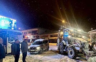 Akçadağ Belediyesi’nin kar mesaisi sürüyor