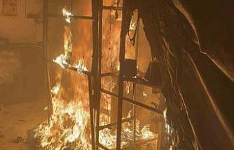 Aksaray’da fabrika alev alev yandı