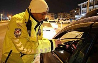 Aksaray’da trafik ekiplerinden alkol denetimi