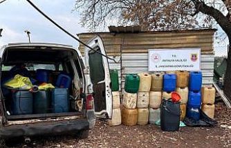 Antalya’da 2 bin 350 litre kaçak akaryakıt ele geçirildi