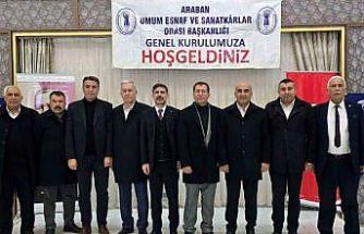 Araban’da esnaf odası başkanı Ahmet Karakuş güven tazeledi