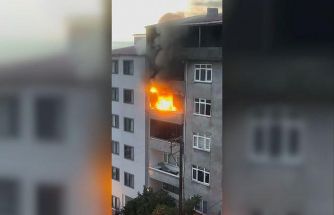 Arhavi’de apartman dairesinde yangın paniği