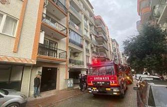 Aspiratörden çıkan yangın panikletti