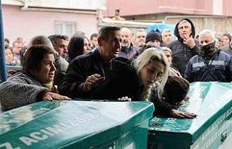 Babalarının öldürdüğü kardeşler yan yana toprağa verildi