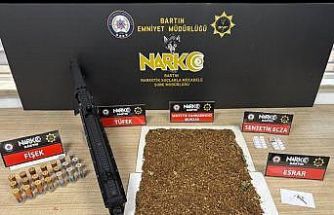 Bartın’da 10 bin adet dolu makaron ele geçirildi