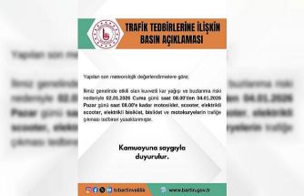 Bartın’da motosikletlerin trafiğe çıkışı yasaklandı