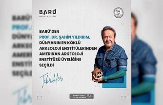 BARÜ’den Prof. Dr. Yıldırım, Amerikan Arkeoloji Enstitüsü üyeliğine seçildi
