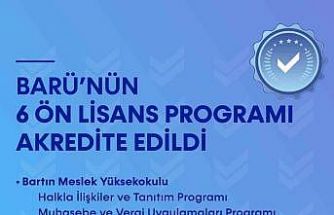 BARÜ’nün 6 ön lisans programı akredite edildi