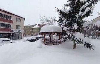 Başçiftlik kar altında kaldı