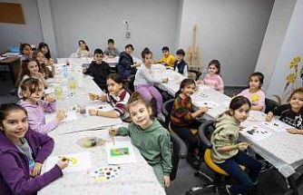 Başiskele’de öğrenciler yarıyıl tatilini atölye çalışmalarıyla değerlendiriyor