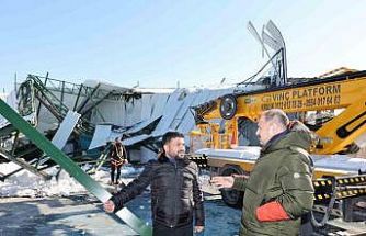 Başkan Gülpınar, hasar gören işyerlerini yerinde inceledi
