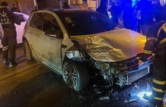 Batman’da trafik kazası güvenlik kamerasına yansıdı