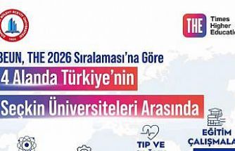 BEUN, THE 2026 sıralaması’na göre 4 alanda Türkiye’nin seçkin üniversiteleri arasında