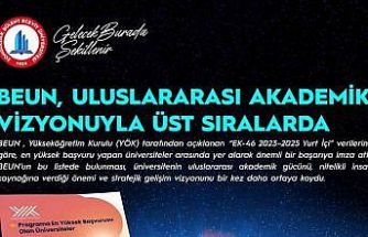 BEUN, Uluslararası Akademik Vizyonuyla Türkiye’nin önde gelen üniversiteleri arasında