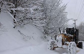 Beyaza bürünen Sakarya’da 36 noktada kar küreme çalışmaları sürüyor