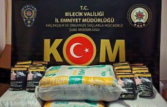 Bilecik’te 123 kilo kaçak tütün ele geçirildi