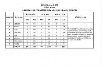 Bingöl’de 179 köy yolu ulaşıma açıldı