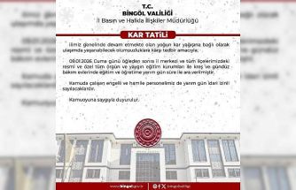 Bingöl’de eğitime ara