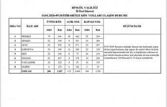 Bingöl’de karla mücadele sürüyor: 168 köy yolu kapalı