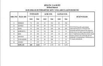 Bingöl’de karla mücadele sürüyor: 177 köy yolu ulaşıma açıldı