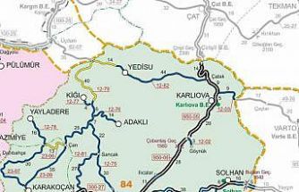 Bingöl’ün komşu 2 iline  tır  trafiği kapatıldı