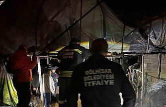 Burdur’da ahır yangını korkuttu