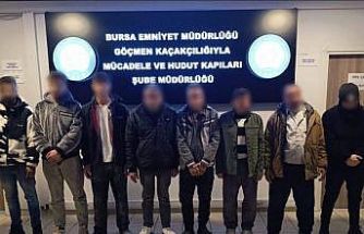 Bursa’da kaçak yabancı işçi operasyonu: 8 kişi yakalandı, 1 şüpheli gözaltında