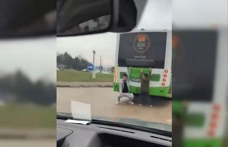 Bursa’da tehlikeli yolculuk