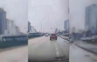 Bursa’da ters yöne giren otomobil paniğe neden oldu