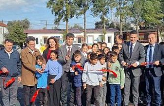 Çamköy İlkokulu yeni oyun alanına kavuştu