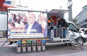 Canik’te atıklar dönüşüyor aile bütçesine katkı sağlıyor