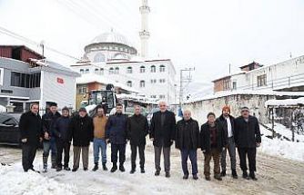 Canik’te kar mesaisi: Kaymakam Aydın ve Başkan Sandıkçı sahada