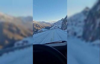 Çoruh vadisi buz pistine döndü