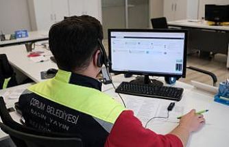 Çorum Belediyesi 1 yılda 164 bin çağrı cevap verdi