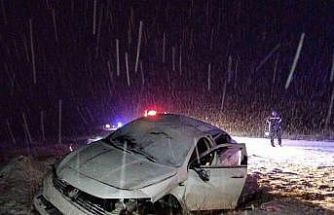 Çorum’da kar yağışı kazayı beraberinde getirdi: 7 yaralı