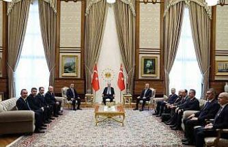 Cumhurbaşkanı Erdoğan, Özbekistan heyetini kabul etti