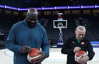 Cumhurbaşkanı Erdoğan, Shaquille O’Neal ile bir araya geldi