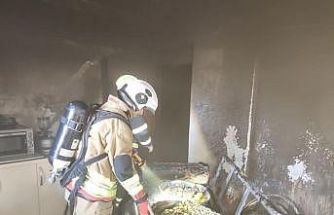 Defne’de yanan ev kullanılmaz hale geldi