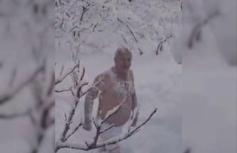 "Denize giremedik bari karda yüzelim" dedi, karda kulaç attı