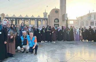 Denizlili kadın umreciler Ravza’daki dualarla buluştu