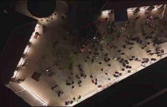 Depremin ardından Habibi Neccar Camii’nde ilk Miraç Kandili’nde eller semaya açıldı