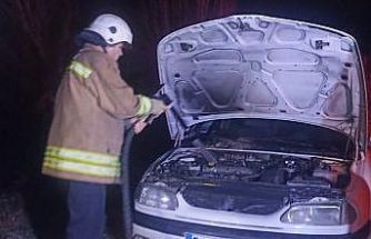 Dörtyol’da otomobil yangını