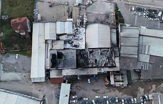 Düzce’de strafor fabrikasında hasarın boyutu ortaya çıktı