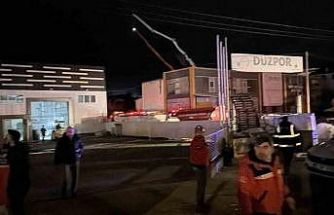 Düzce’deki fabrika yangını söndürüldü